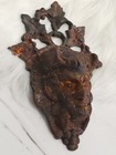 Antique Cast Iron  Cozzi Match Safe Wall Holder Devil-satin  Circa 1920 s