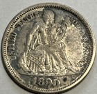 1890 Seated 10c Mb Love Token Very Appealing