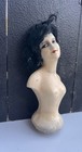 Antique 1920s Art Deco Half Doll Boudoir Doll Plaster French  