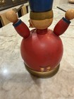 Vintage Wooden Toy Soldier Drummer Wind-up Music Box 5 5    Hand Painted  Working 