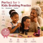 16  Real Hair Mannequin Head Training For Hairdresser With Clamp Stand