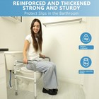 Wehwupe Toilet Safety Rail For Seniors  Height   Width Adjustable Frame