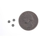 100pc  3 5mm Bali Daisy Beads  Sterling Silver  Tiny Spacer Beads  Antiqued  925