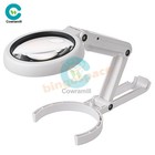 5x 11x Handheld Dimmable Magnifying Glass W  Light 8led Lamp Magnifier Foldable