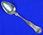 A  Dunyon Coin Silver Spoons  4  - Portland Me  Retailer C1860 - 5 3 4  - 49 G 