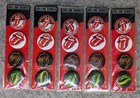Rolling Stones Pins   Keychains Lot 8pc 2011 Tongue Logo Sealed Merch