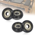 For Aero Pilates Reformer 4 Replacement Platform Roller Wheels Easy To Install