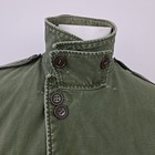 Vtg 50s Us Army Military Field Jacket M-1950 Korean War Button Front Og Mens S m