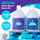 Crystal Clear Epoxy Resin Kit - 2 Gallon With Tools
