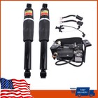 For Escalade Suburban Tahoe Yukon Rear Pair Air Suspension Shocks   Compressor
