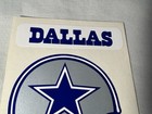 Vintage 1990 s Sticker Dallas Cowboys Nfl Football Silver Helmet Logo Unused