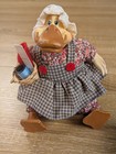 Vtg Russ Berrie Granny Goose Sewing Duck Shelf Sitter Figurine Kathleen Kelly