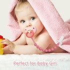 Pacifier Clips Baby Girls - Draklary 4 Pack Paci Clip Silicone Soothe Baby B   