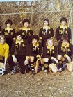 Vintage Boys Soccer Team High School 1970 s Photograph 8 x10  Youth Uniform