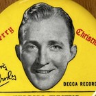 Antique Record Brush Duster Glens Falls Ny Bing Crosby Merry Christmas Decca Rec