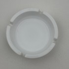 Vintage Aldaris Brewery Beer Advertising Ashtray Milk Glass Opalex