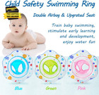 Baby Swimming Ring Floats With Safety Seat Double Airbag Swim Rings For Babies K