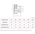 Brass Knurled Thumb Nuts High-type   Dome Head Hand Grip Knob Nuts M3 4 5 6 8 10