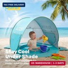 Sloosh Baby Beach Tent - Pop Up Shade Pool  Upf 50  Uv Protection Sun Shelter Fo