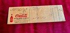 1900s Coca-cola Bottling Asheville Forest City Nc Invoice Straight-sided Bottle