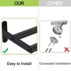 Xeenew Double Towel Bar 24 Inch Towel Racks For Bathroom Stainless Steel Bath   