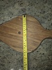 Vintage Handmade Fireplace Bellows Wood Leather Brass Nozzle Rustic Hearth