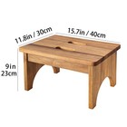 Lity Wooden Step Stool  One Stools For Adults  9   Small 9   Wood Color