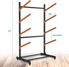 4 Levels Kayak Storage Rack  Heavy Duty Freestanding Sup Storage Stand  Stora   