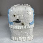 Vintage Handmade Ceramic Musical Cradle Planter Nursery Baby Gift Cmrc 1990