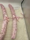Vintage Satin Covered Clothes Hangers Pastel Colors Set Of 4