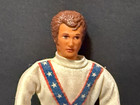 Vintage Evel Knievel Figure 7  Doll W  Belt White Jumpsuit Bendable 1970s Ideal