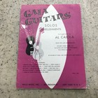 Lot Of 2 Vintage Sheet Song Books For Guitar Playing Made Easy Gala Guitar Solos