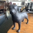 Heavy Vintage Brass Staffordshire Bull Terrier Dog Large Unique C 1980
