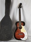 Vintage 1960s Stella Harmony 933 Electric Conversion Acoustic Parlor Guitar