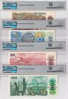 Czechoslovakia Set 10-50 100 Korun 1986-89 P 94 -96 97 Gem Unc Pmg 66 67 68 Epq