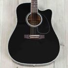 Takamine Ef341dx Dreadnought Acoustic Electric Guitar  Rosewood Fretboard  Black