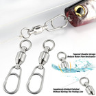 Ball Bearing Fishing Swivel With Fast Snap Clip Stainless Steel Connector Tackle