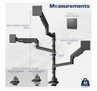 Vivo Triple Monitor Arm Stand Stand-v300d For Ultrawide Screens Up To 49   