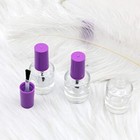 20 Pack 8ml Empty Nail Polish Bottles With Brush Cap Refillable Glass Containers