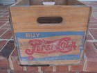 Vintage Wooden Pepsi-cola Crate Bigger Better Nickel Drink Advertising Box-1940
