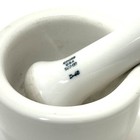 Vintage Small Coors Usa Heavy White Porcelain Mortar   Pestle 522-000 Pharmacy 