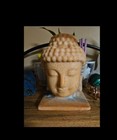 Big Beautiful Sandstone Buddha Head Carving Crystal Reiki Healing 15lb