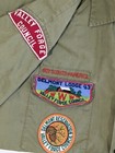 Boy Scouts Bsa Shirt Vintage 1960s Boys Sz 16  m  W Delmont Valley Forge Patches