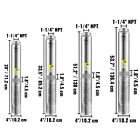 Vevor Deep Well Submersible Pump Stainless Steel 3 0 5 1 5 2hp 230v 37gpm 640ft