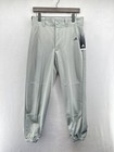 Adidas Baseball Pants Gray Boys Size Xl Triple Stripe Elastic Bottom New