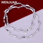 925 Sterling Silver Water Drop Necklace Earrings   Bracelet Set Gift For Women