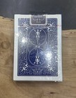 Vintage Bicycle Rider Back Poker 808 Playing Cards Blue Deck Sealed Cincinnati