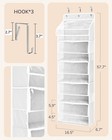 Ulg Over-the-door Yarn Organizer With Clear Pockets  5-tier Hanging Yarn Stor   