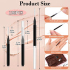 120pcs Micro Eyebrow Brush With Cap - Eyebrow Tinting  Lash Filler  Brow Lifting