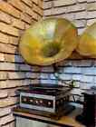 Hmv Gramophone Fully Functional Working Phonograph  Win-up Record Player